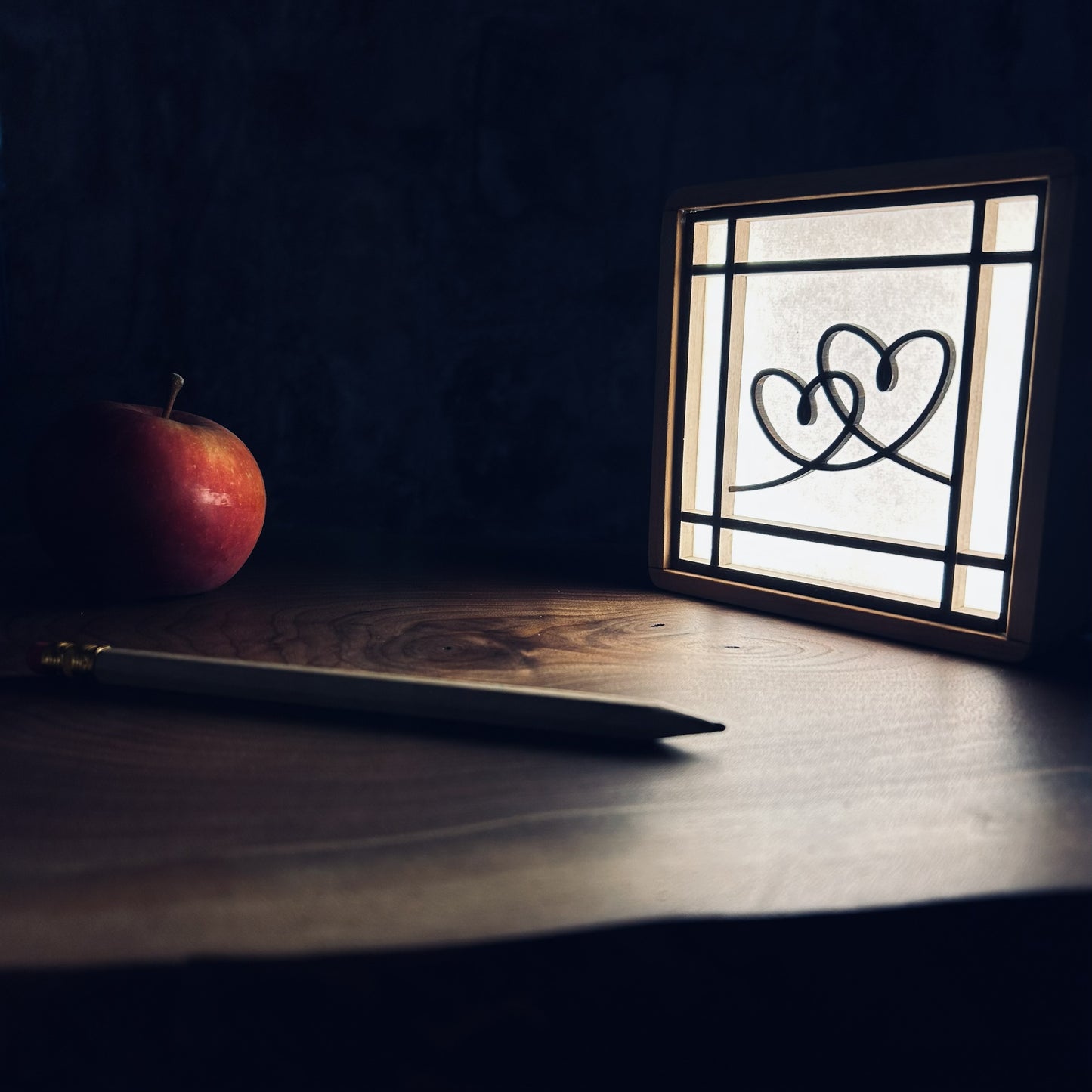 Veilleuse de table : Ligne Coeur 1