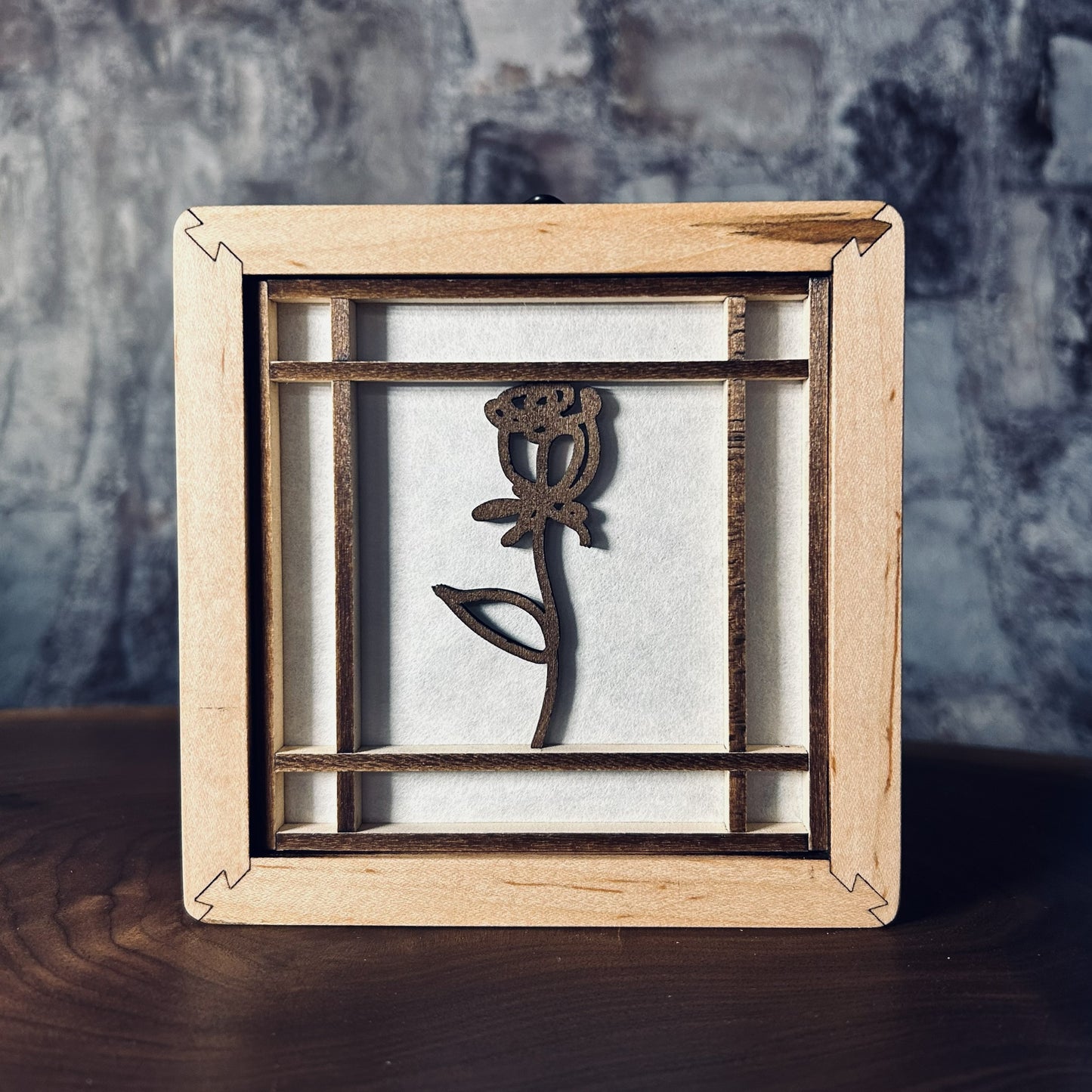 Cadre mural : Ligne Fleur 2