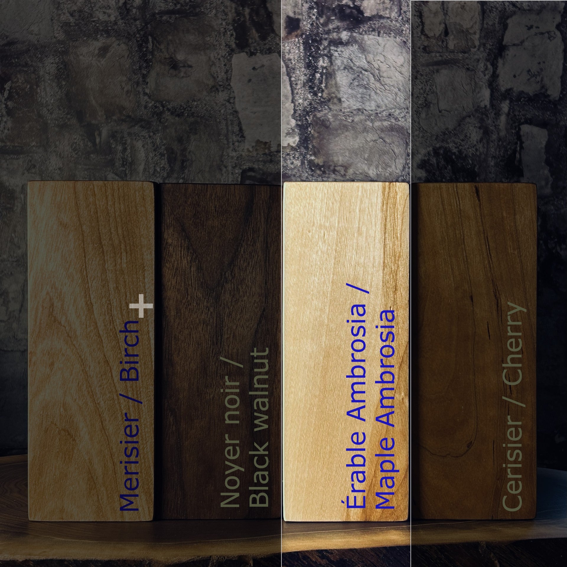 Lampe Kumiko en érable ambrosia - bois massif d'Amérique du Nord