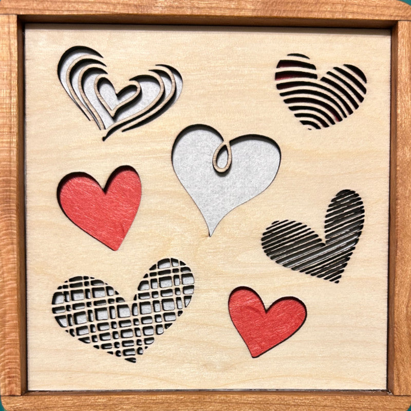 Veilleuse de table : Coeurs 2