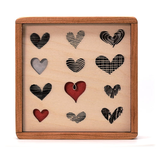 Veilleuse de table : Coeurs 1