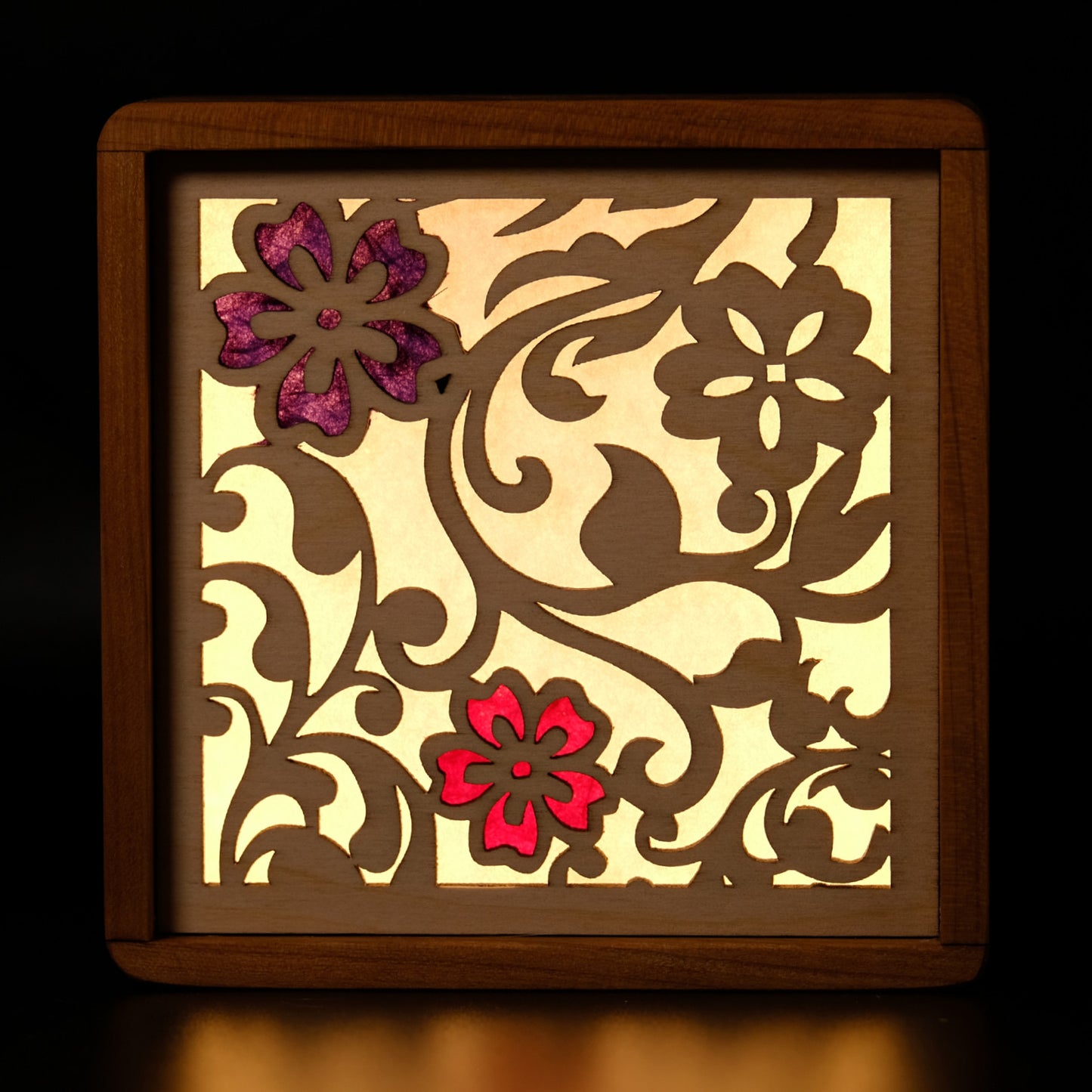 Veilleuse de table : Fleurs 2